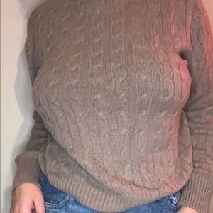 Brown turtle neck